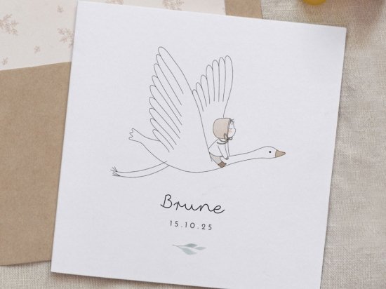 Faire Part De Naissance L Envol Cottonbird