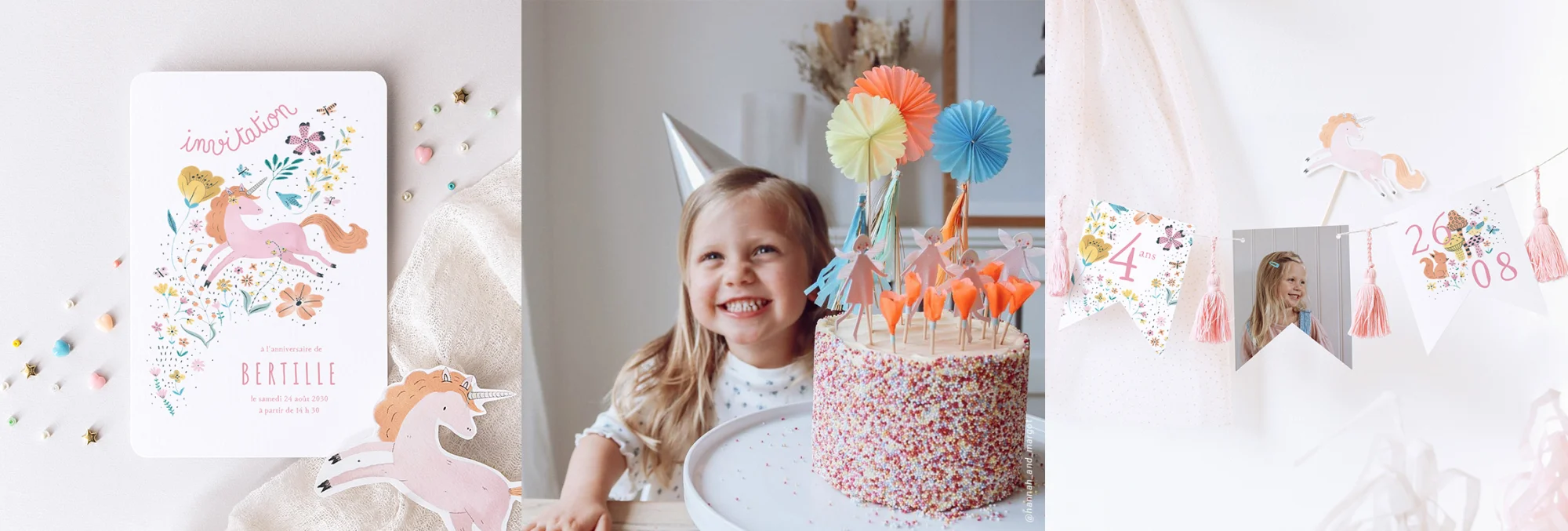 Invitation anniversaire Garçon 1 an avec gâteau