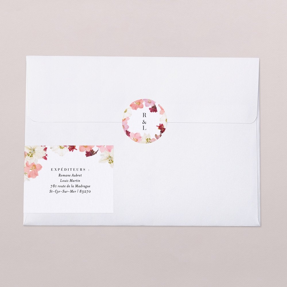 Étiquettes d'adresse Letters pour enveloppes