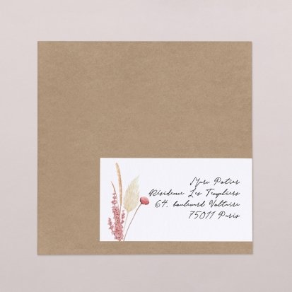 Etiquette enveloppes mariage Brins d'eucalyptus, Ø 4,5 cm