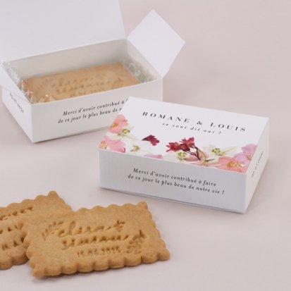 Boite A Biscuits De Mariage Personnalisee Cotton Bird