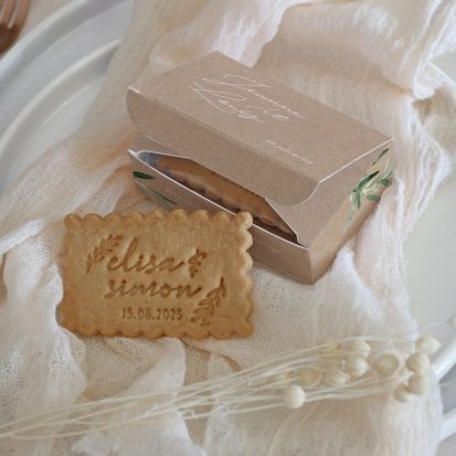 Boite A Biscuits De Mariage Personnalisee Cotton Bird